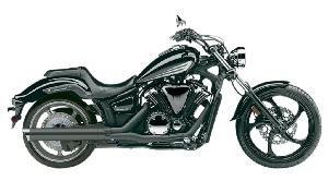 BLACK SLIP-ON MUFFLER WITH SCALLOPED TIP FOR STRYKER 11-17
