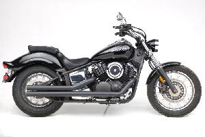 2.5 INCH CERAMIC BLACK DOUBLE WALL STREET PROS FOR YAMAHA 99-09 VSTAR 1100 