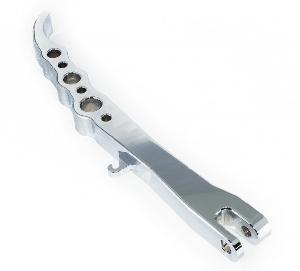 CIRCLE CUT CHROME BILLET KICKSTAND FOR YAMAHA RAIDER ((1 IN STOCK)) 