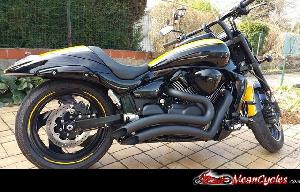 BLACK SHARP CURVE RADIUS EXHAUST FOR M109R