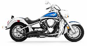 BLACK SHARP CURVE RADIUS EXHAUST FOR VULCAN 2000