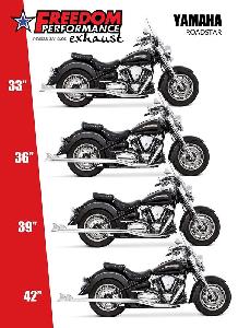 FREEDOM 2.5” TRUE DUALS FOR YAMAHA ROADSTAR