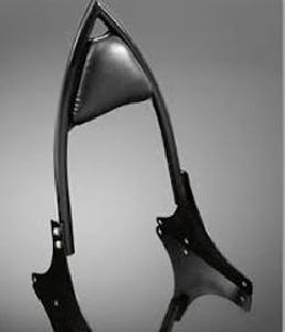 GOTHIC BLACK PASSENGER BACKREST FOR VULCAN 900 CLASSIC / CUSTOM
