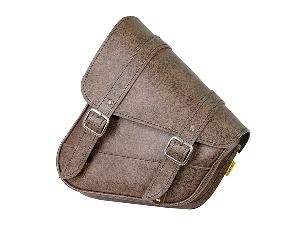 REVOLUTION UNIVERSAL SWINGARM BROWN SADDLEBAGS FOR MODELS W/ HIDDEN TRIANGULATED SWINGARM