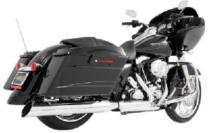 INVERTED 4 INCH SLASH CUT SLIP-ON MUFFLER FOR HARLEY 95-UP TOURING