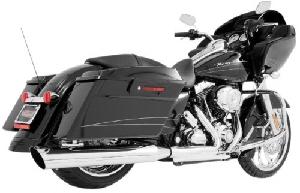 CLASSIC 4 INCH SLASH CUT SLIP-ON MUFFLER FOR HARLEY 95-UP TOURING