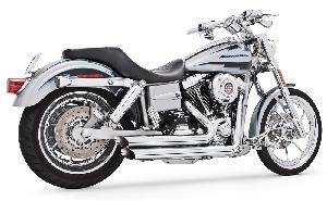 AMENDMENT EXHAUST FOR HARLEY 91-05/ 06-UP DYNA (CHROME/ BLACK)