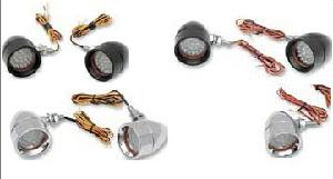 MINI BULLET LED TURN SIGNALS (CHROME OR BLACK)
