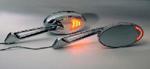 RIVCO CUSTOM LED LIGHTED TURN SIGNAL MIRRORS - CHROME
