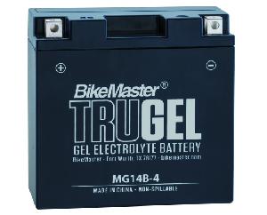TRUGEL BATTERY FOR XV1900 STRATOLINER ROADLINER RAIDER 06-UP XV1700 ROAD STAR WARRIOR 02-09 SILVERADO 08-UP XVS1100 V-STAR 99-10 (MG14B-4)