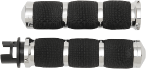 AIR CUSHIONED 3 RING CHROME GRIPS FOR INDIAN MOTORCYCLES 14-17