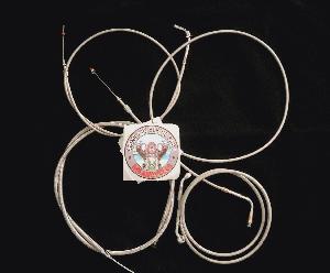 APE HANGER CABLE KIT FOR HONDA VTX 1300 (STAINLESS)