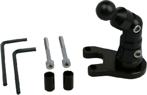 CONTROL MOUNT BLACK (CLUTCH OR BRAKE SIDE) FOR BMW MOTORCYCLES