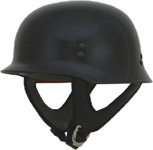 FX88 GLOSS BLACK HALF HELMET