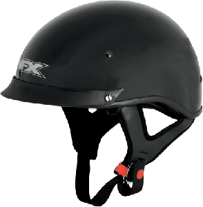 FX72 BLACK SINGLE INNER LENS BEANIE HALF HELMET