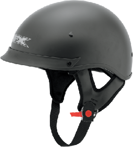 FX72 FLAT BLACK SINGLE INNER LENS BEANIE HALF HELMET
