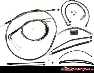 CABLE KIT FOR DYNA FXDC & FXDB WITH ABS 12-UP (BLACK PEARL)