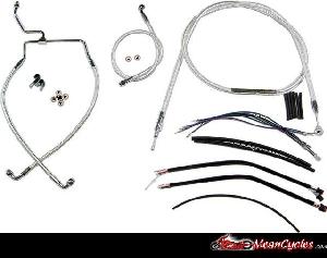 CABLE KIT FOR TOURING FLHR (NON ABS) 14-UP (STERLING CHROMITE)