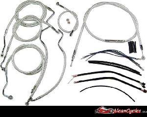 CABLE KIT FOR TOURING FLHR (W/ ABS) 14-UP (STERLING CHROMITE)