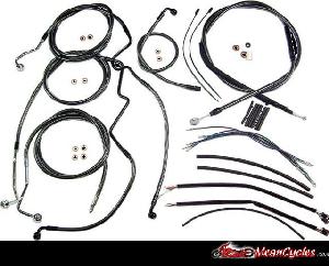 CABLE KIT FOR TOURING FLHR (W/ ABS) 14-UP (BLACK PEARL)