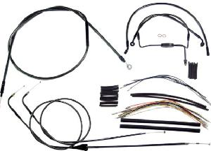 CABLE KIT FOR TOURING FLHX, FLHRS, FLHR & FLHRC 2007 ONLY (BLACK PEARL)