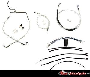 CABLE KIT FOR TOURING FLHXS, FLHX, FLHTCU (NON ABS) 14-UP (STERLING CHROMITE)