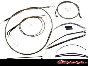 CABLE KIT FOR SOFTAIL FLSTN, FLSTN, FLSTFB, FLSTF, FLSTC & FLS (NON ABS) 11-14 (BLACK PEARL)