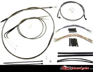 CABLE KIT FOR DYNA FXDL, FXDC, FXD 96-05 (BLACK PEARL)