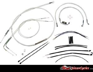 CABLE KIT FOR DYNA FXDWG (W/ ABS) 12-17 (STERLING CHROMITE)