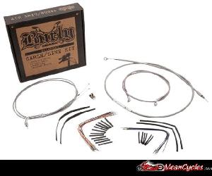 CABLE KIT FOR SOFTAIL FLST/C/F/N 00-06 (STAINLESS STEEL)