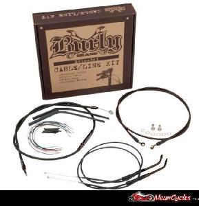CABLE KIT FOR DYNA FXD 07-11 (BLACK VINYL)