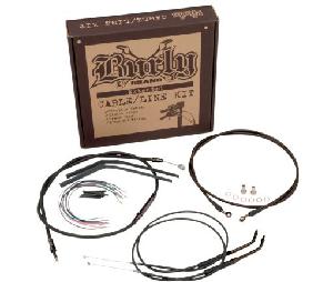 CABLE KIT FOR DYNA FXWG 2006 ONLY (BLACK VINYL)