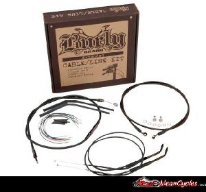 CABLE KIT FOR SPORTSTER XL 97-03 (BLACK VINYL)