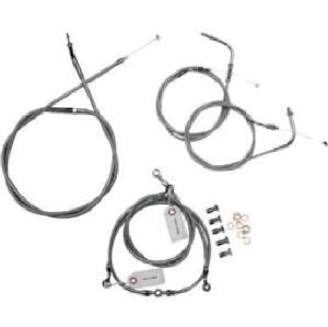 APE HANGER STAINLESS CABLE KIT FOR HONDA SABRE 1100