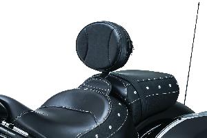 PLUG AND GO DRIVER BACKREST W/BLACK PAD FOR INDIAN MODELS