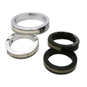 39mm LED FORK WRAP AROUNDS TURN SIGNALS (CHROME OR BLACK) PAIR
