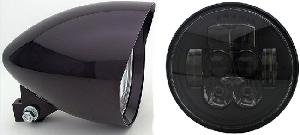 5 3/4 GLOSS BLACK LED HI-LOW HEADLIGHT 