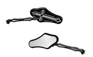 DARKSIDE BILLET MIRRORS (BLACK)