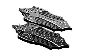 FLOORBOARDS PASSENGER FOR HARLEY DAVIDSON BAD AXE EDITION - BLACK