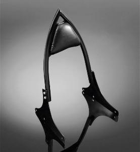GOTHIC BLACK PASSENGER BACKREST FOR 1500 / 1600 MEANSTREAK/ SUZUKI 1600 MARAUDER