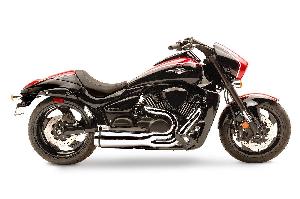 .VPR SHORT RACE CHROME EXHAUST FOR SUZUKI M109R (HARD KROME ORIGINAL)