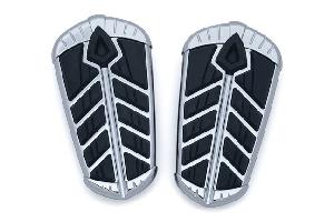 SPEAR PASSENGER FLOORBOARD INSERTS CHROME FOR INDIAN ROADMASTER & SPRINGFIELD