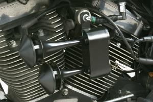 RIVCO AIR HORN KIT FOR HARLEY DAVIDSON - BLACK