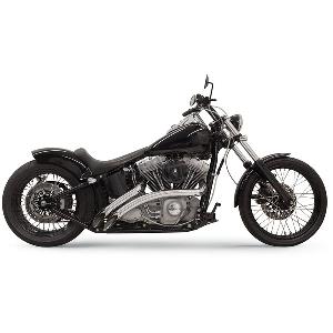 SWEEPER CHROME RADIUS EXHAUST SYSTEM FOR SOFTAIL 86-17