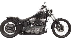 SWEEPER CHROME RADIUS EXHAUST FOR SOFTAIL 86-17