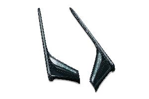 L.E.D. GLOSS BLACK VERTICAL REAR LIGHT STRIPS WITH SMOKE LENSES 