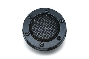 MESH GAS CAP SATIN BLACK
