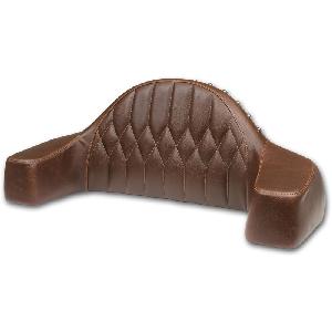 TRUNK MOUNTED PASSENGER BACKREST / ARMREST FOR INDIAN ROADMASTER 2015-UP - BROWN