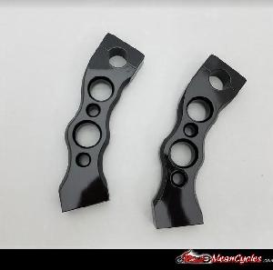 CIRCLE CUT WAVE STOCK LENGTH RISERS FOR M109R - BLACK FINISH (1 SET LEFT)