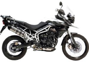 LV ONE EVO SLIP ON MUFFLER FOR TIGER 800 XC/ XCA/ XCX/ XR/ XRX/ 11-16